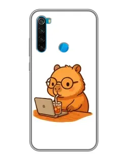 Чохол для Xiaomi Redmi Note 8 з картинкою «Капібара з ноутбуком» Чохол для Xiaomi Redmi Note 8 з картинкою «Капібара з ноутбуком»
