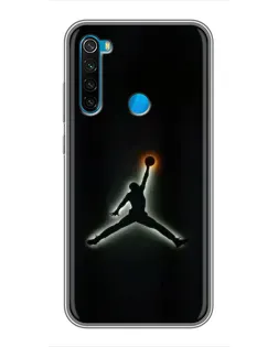 Чохол для Xiaomi Redmi Note 8T з картинкою «Jordan Gradient Logo»