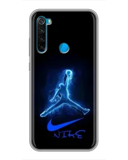 Чохол для Xiaomi Redmi Note 8T з картинкою «Jordan Neon Blue»