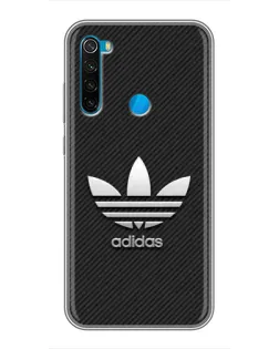 Чехол для Xiaomi Redmi Note 8T с картинкой «Adidas Карбоновая текстура»