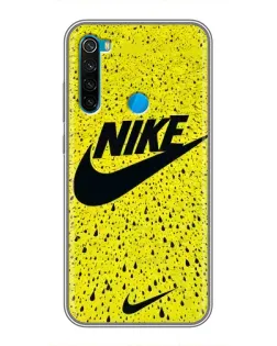 Чехол для Xiaomi Redmi Note 8T с картинкой «Желтый текстурный Nike»