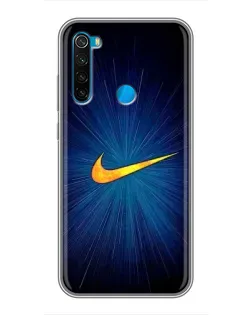 Чехол для Xiaomi Redmi Note 8T с картинкой «Синий пульс Nike»