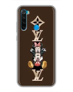 Чехол для Xiaomi Redmi Note 8T с картинкой «LV и Микки Маус»