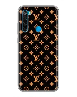 Чехол для Xiaomi Redmi Note 8T с картинкой «Золотая монограмма LV»