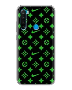 Чехол для Xiaomi Redmi Note 8T с картинкой «Неоновый принт LV»