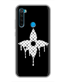 Чехол для Xiaomi Redmi Note 8T с картинкой «Цветочная монограмма»