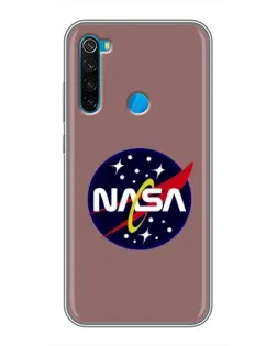 Чехол для Xiaomi Redmi Note 8T с картинкой «NASA — ретро космос»