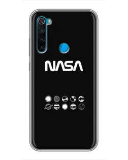 Чехол для Xiaomi Redmi Note 8T с картинкой «NASA — технический принт»