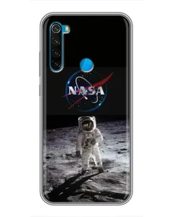Чехол для Xiaomi Redmi Note 8T с картинкой «Астронавт на Луне»