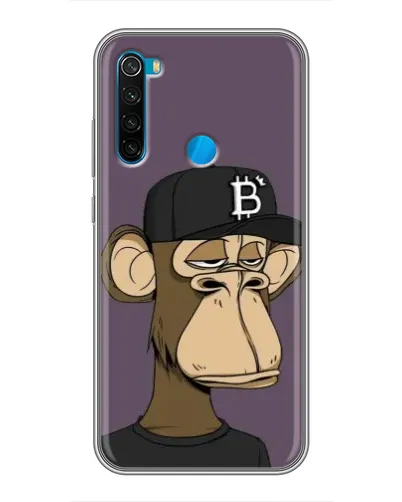 Чехол для Xiaomi Redmi Note 8T с картинкой «Bored Ape в кепке» Чехол для Xiaomi Redmi Note 8T с картинкой «Bored Ape в кепке»
