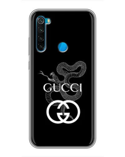 Чехол для Xiaomi Redmi Note 8T с картинкой «Gucci — серебряная змея» Чехол для Xiaomi Redmi Note 8T с картинкой «Gucci — серебряная змея»