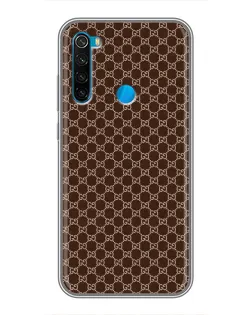 Чохол для Xiaomi Redmi Note 8T з картинкою «Gucci — шоколадна сітка»