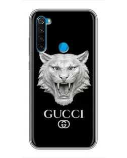 Чохол для Xiaomi Redmi Note 8T з картинкою «Gucci — срібний лев»