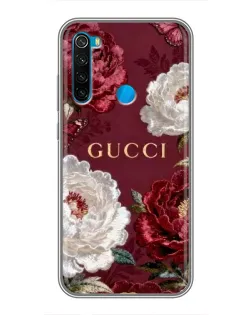 Чохол для Xiaomi Redmi Note 8T з картинкою «Gucci — бордові троянди»