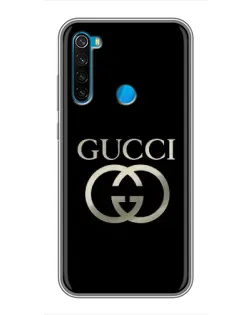 Чохол для Xiaomi Redmi Note 8T з картинкою «Gucci — золото на чорному»