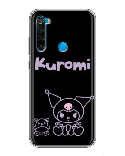 Чехол для Xiaomi Redmi Note 8T с картинкой «Kuromi — черный минимализм»