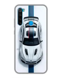 Чехол для Xiaomi Redmi Note 8T с картинкой «Вид сверху — BMW M»
