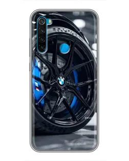 Чехол для Xiaomi Redmi Note 8T с картинкой «Колесо BMW вблизи»