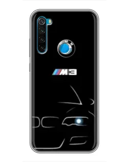 Чехол для Xiaomi Redmi Note 8T с картинкой «Минималистичный принт BMW M3»