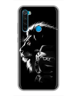 Чехол для Xiaomi Redmi Note 8T с картинкой «BMW и лев»
