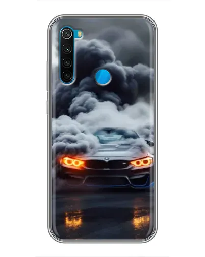 Чехол для Xiaomi Redmi Note 8T с картинкой «BMW в дыму»