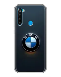 Чехол для Xiaomi Redmi Note 8T с картинкой «Логотип BMW — минимализм»