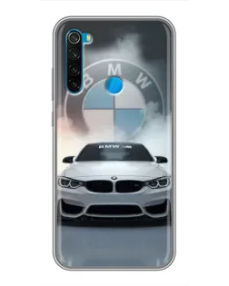 Чохол для Xiaomi Redmi Note 8T з картинкою «BMW в білому диму»