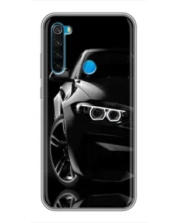Чохол для Xiaomi Redmi Note 8T з картинкою «Чорна BMW — профіль»
