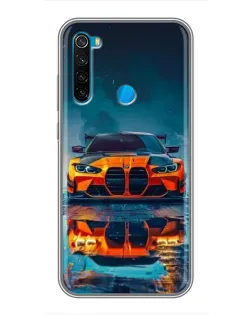 Чохол для Xiaomi Redmi Note 8T з картинкою «BMW — золота емблема»