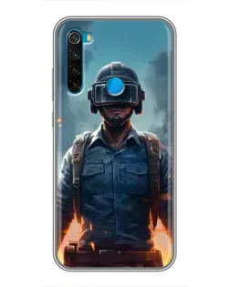 Чехол для Xiaomi Redmi Note 8T с картинкой «PUBG — реалистичный герой»