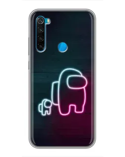 Чохол для Xiaomi Redmi Note 8T з картинкою «Among Us неон-арт»