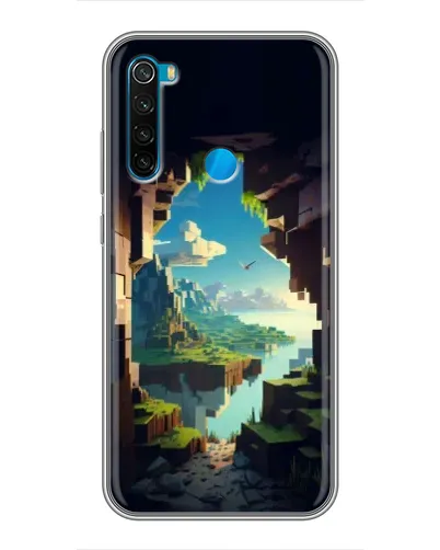 Чехол для Xiaomi Redmi Note 8T с картинкой «Вид из пещеры»