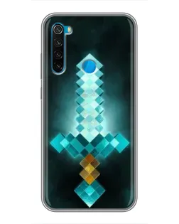 Чехол для Xiaomi Redmi Note 8T с картинкой «Алмазный меч неон»