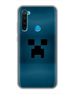 Чехол для Xiaomi Redmi Note 8T с картинкой «Крипер текстура»