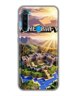 Чехол для Xiaomi Redmi Note 8T с картинкой «Minecraft панорама»