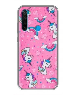 Чехол для Xiaomi Redmi Note 8T с картинкой «Unicorn паттерн розовый» Чехол для Xiaomi Redmi Note 8T с картинкой «Unicorn паттерн розовый»