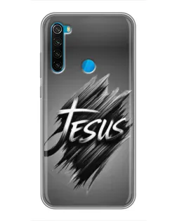 Чехол для Xiaomi Redmi Note 8T с картинкой «Надпись Jesus Graffiti»