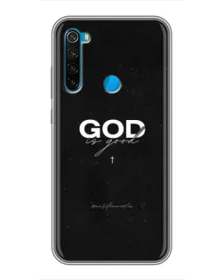 Чехол для Xiaomi Redmi Note 8T с картинкой «GOD — Бог над всем»