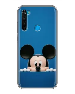 Чехол для Xiaomi Redmi Note 8T с картинкой «Микки выглядывает» Чехол для Xiaomi Redmi Note 8T с картинкой «Микки выглядывает»