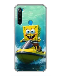 Чохол для Xiaomi Redmi Note 8T з картинкою «Спанч Боб на гідроциклі» Чохол для Xiaomi Redmi Note 8T з картинкою «Спанч Боб на гідроциклі»