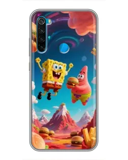 Чохол для Xiaomi Redmi Note 8T з картинкою «Космічний фастфуд»