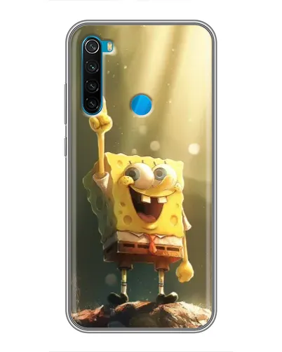 Чохол для Xiaomi Redmi Note 8T з картинкою «Сяючий Спанч Боб»