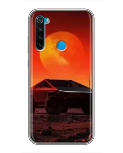 Чехол для Xiaomi Redmi Note 8T с картинкой «Cybertruck на Марсе»