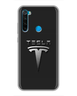 Чехол для Xiaomi Redmi Note 8T с картинкой «Стальной логотип Tesla» Чехол для Xiaomi Redmi Note 8T с картинкой «Стальной логотип Tesla»