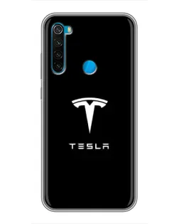 Чехол для Xiaomi Redmi Note 8T с картинкой «Tesla White Logo» Чехол для Xiaomi Redmi Note 8T с картинкой «Tesla White Logo»