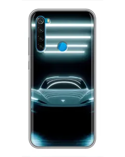 Чехол для Xiaomi Redmi Note 8T с картинкой «Tesla в неоне» Чехол для Xiaomi Redmi Note 8T с картинкой «Tesla в неоне»