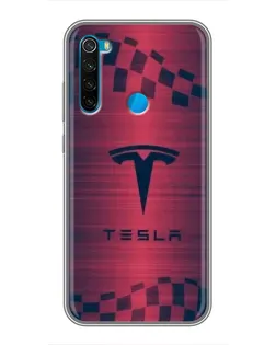Чехол для Xiaomi Redmi Note 8T с картинкой «Тесла красный карбон» Чехол для Xiaomi Redmi Note 8T с картинкой «Тесла красный карбон»