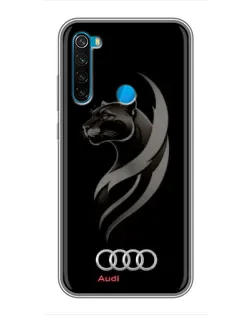 Чохол для Xiaomi Redmi Note 8T з картинкою «Графіка — пантера та Audi»
