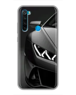 Чохол для Xiaomi Redmi Note 8T з картинкою «Lamborghini фари деталізація»