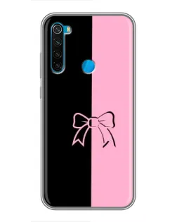 Чехол для Xiaomi Redmi Note 8T с картинкой «Половинки банта»